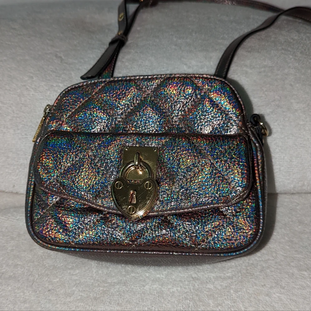 Juice Couture Mermaid heart lock shoulder crossbody bag.